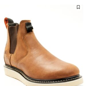 Hawx 9.5 Men's Brown Leather Chelsea Boots NWT